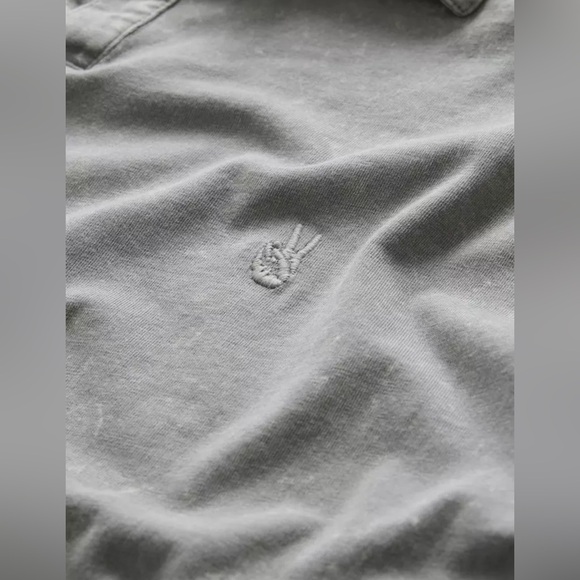 New John Varvatos Bodhi Polo in Medium Gray Men’s Size Large - Picture 2 of 10